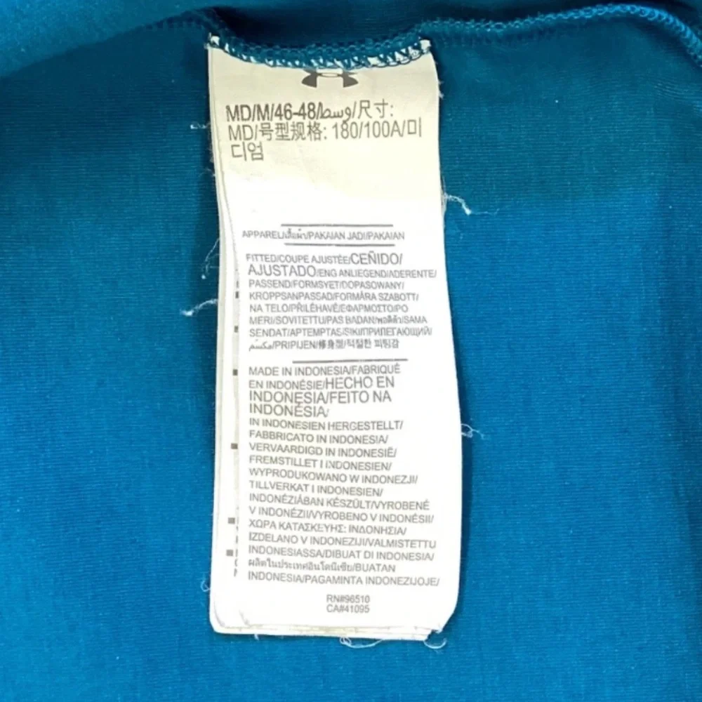Under Armour Full-Zip Hoodie Jacket Blue Black Men’s Size Large Athletic Outdoor - Picture 5 of 8